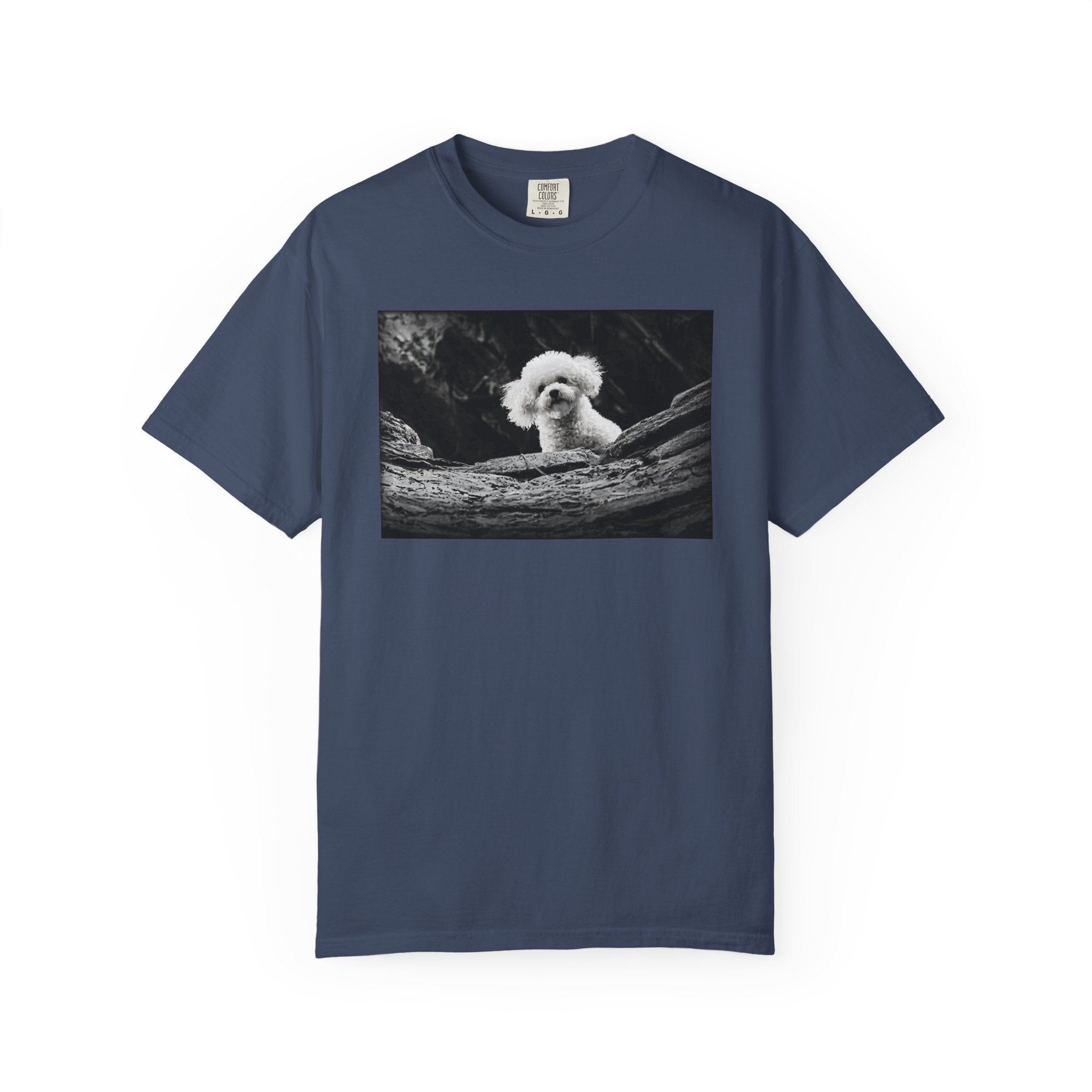 Precious the Poodle, B&W Photo Graphic T-Shirt