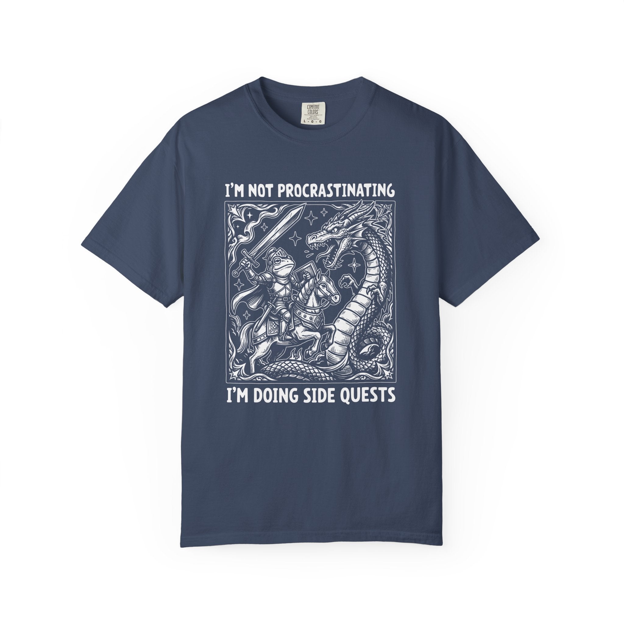 Procrastinating Doing Side Quests Graphic T-Shirt