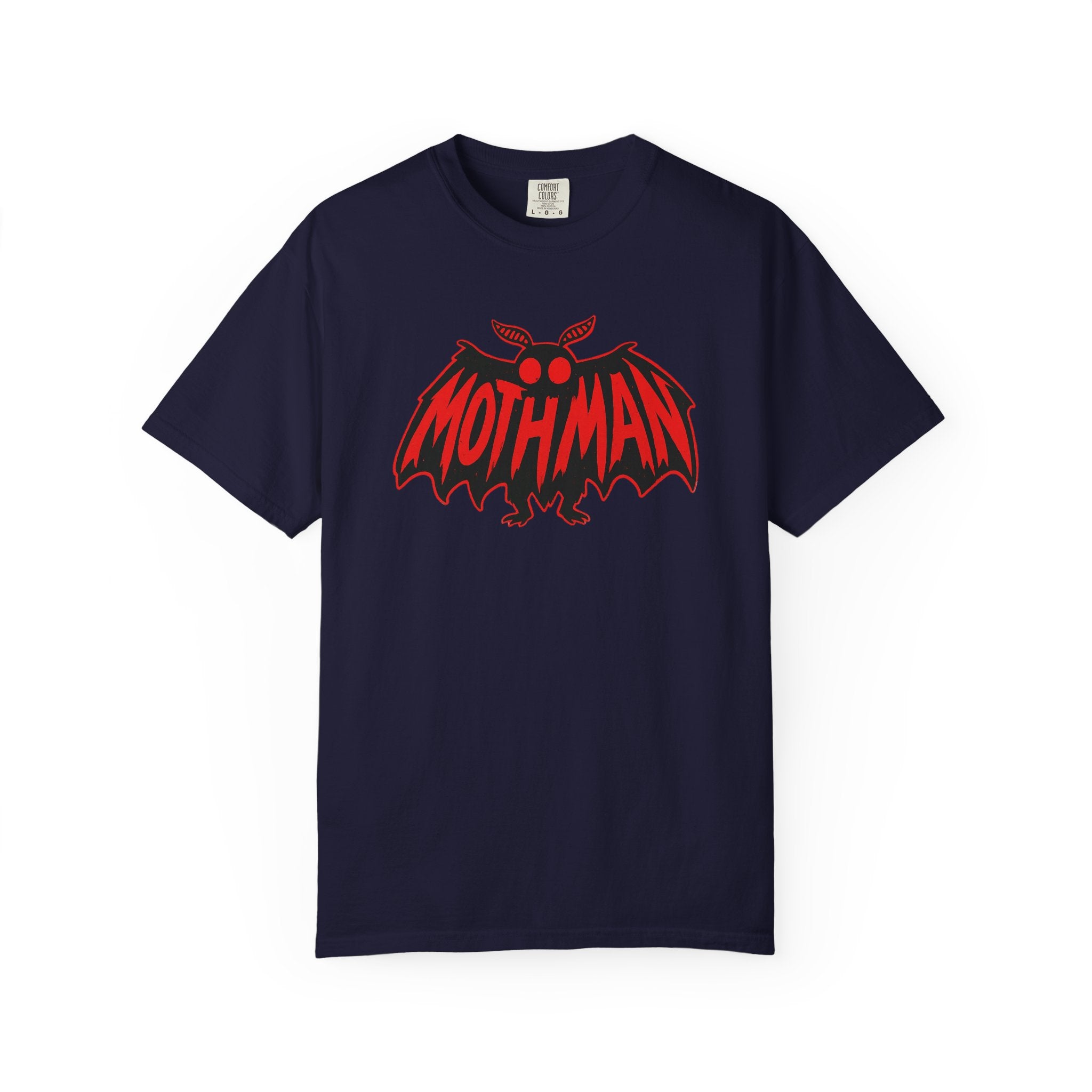 Mothman Red Bat Logo Graphic T-Shirt