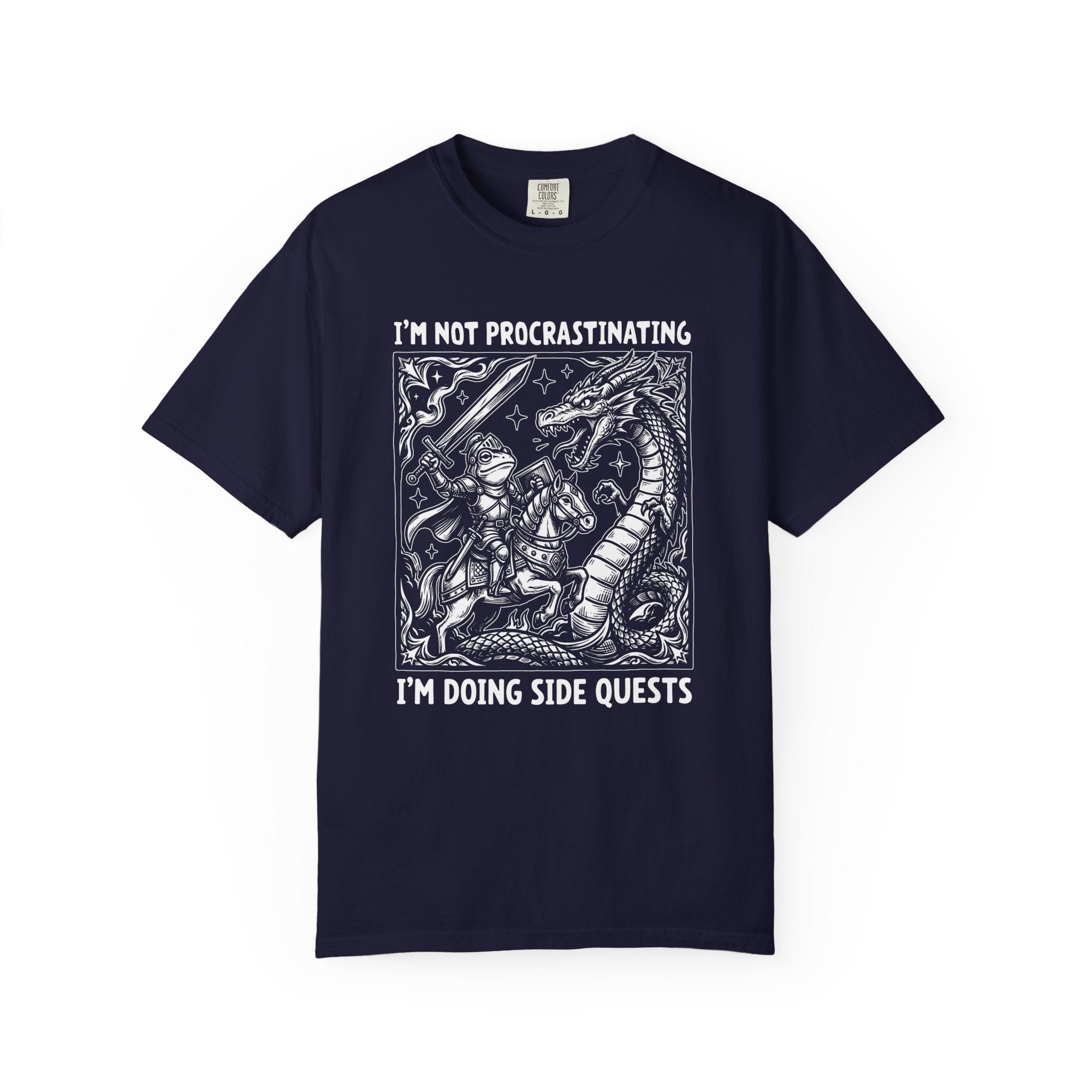 Procrastinating Doing Side Quests Graphic T-Shirt