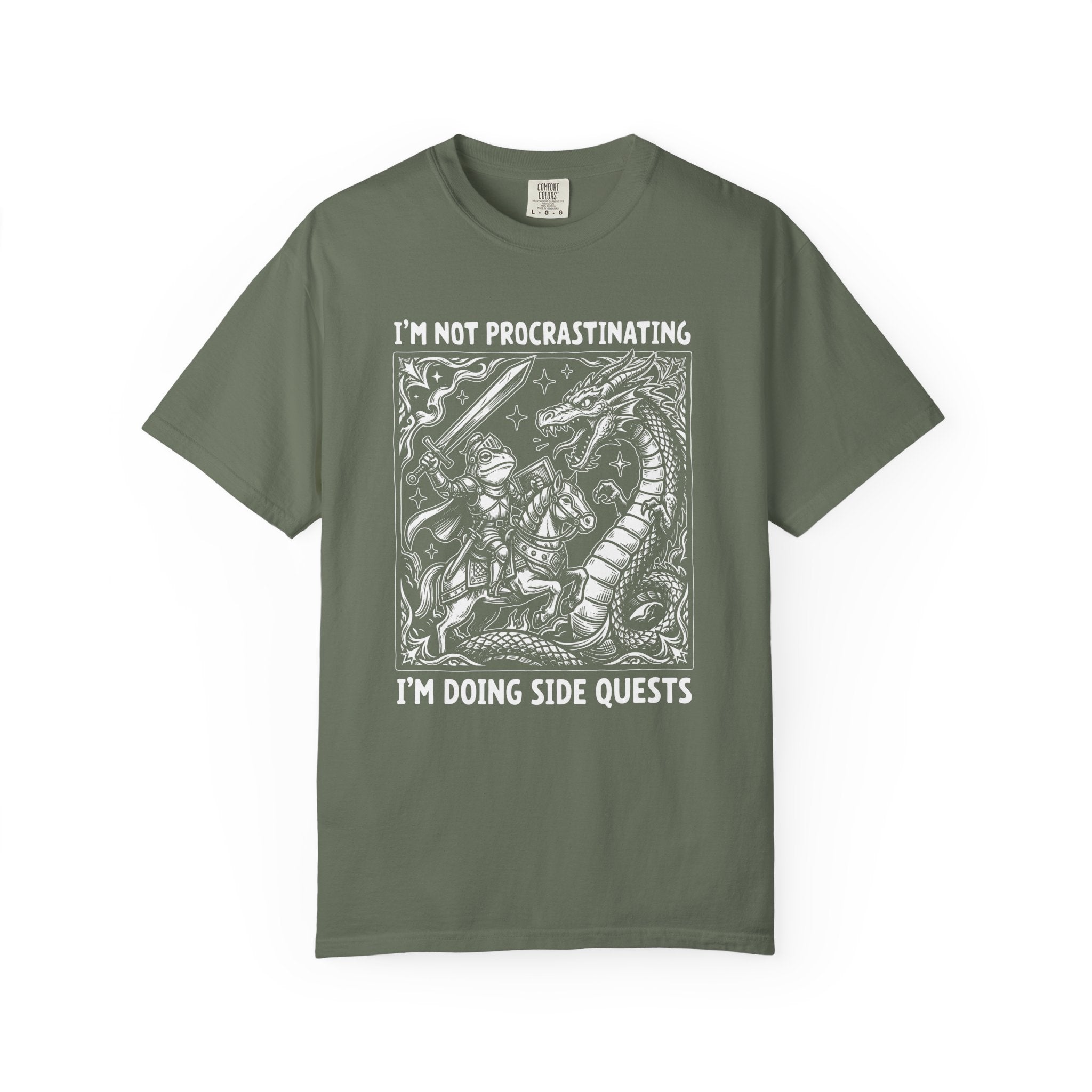 Procrastinating Doing Side Quests Graphic T-Shirt