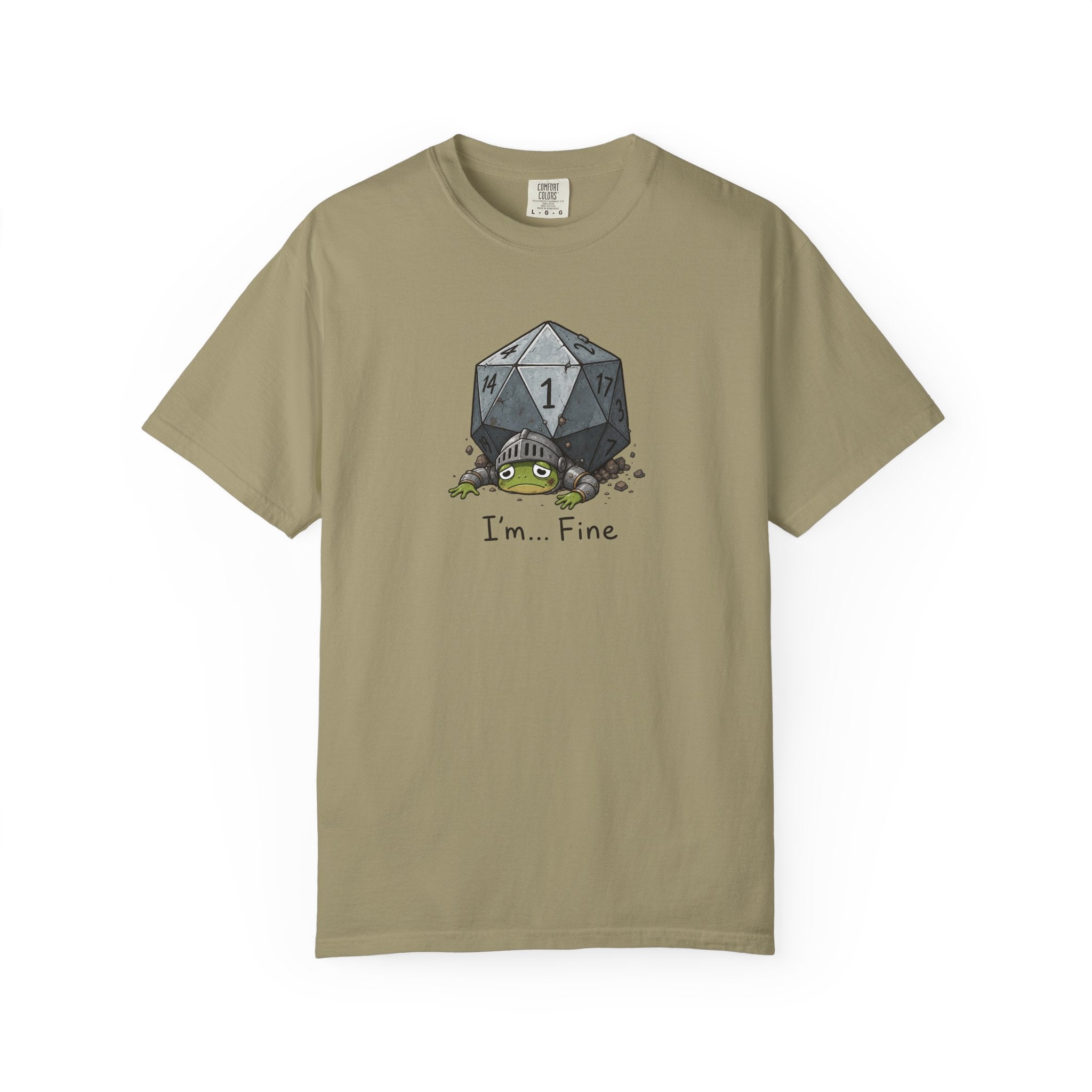 I'm Fine Nat 1 D20 Graphic T-Shirt