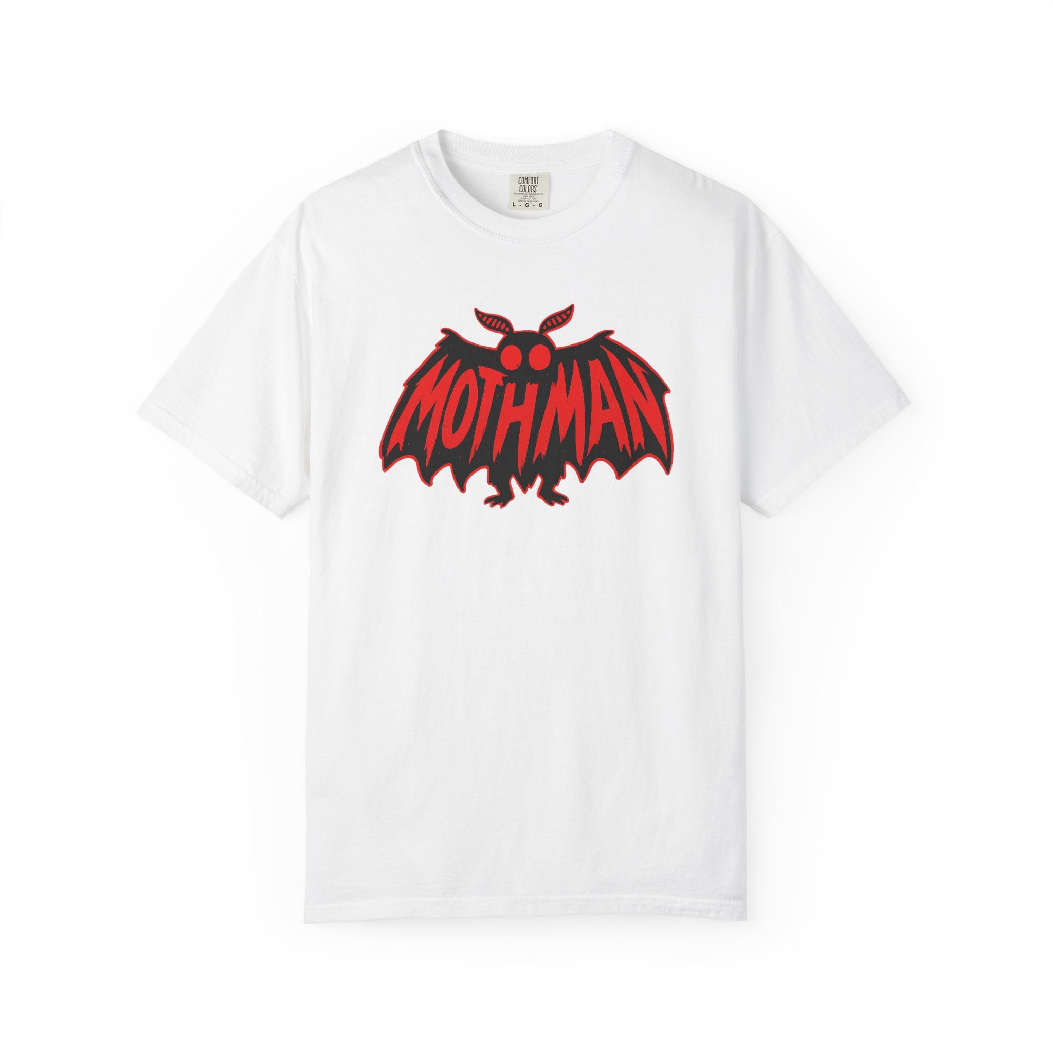 Mothman Red Bat Logo Graphic T-Shirt