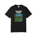 Cascadia Quest Retro Video Game Cartridge Graphic T-Shirt