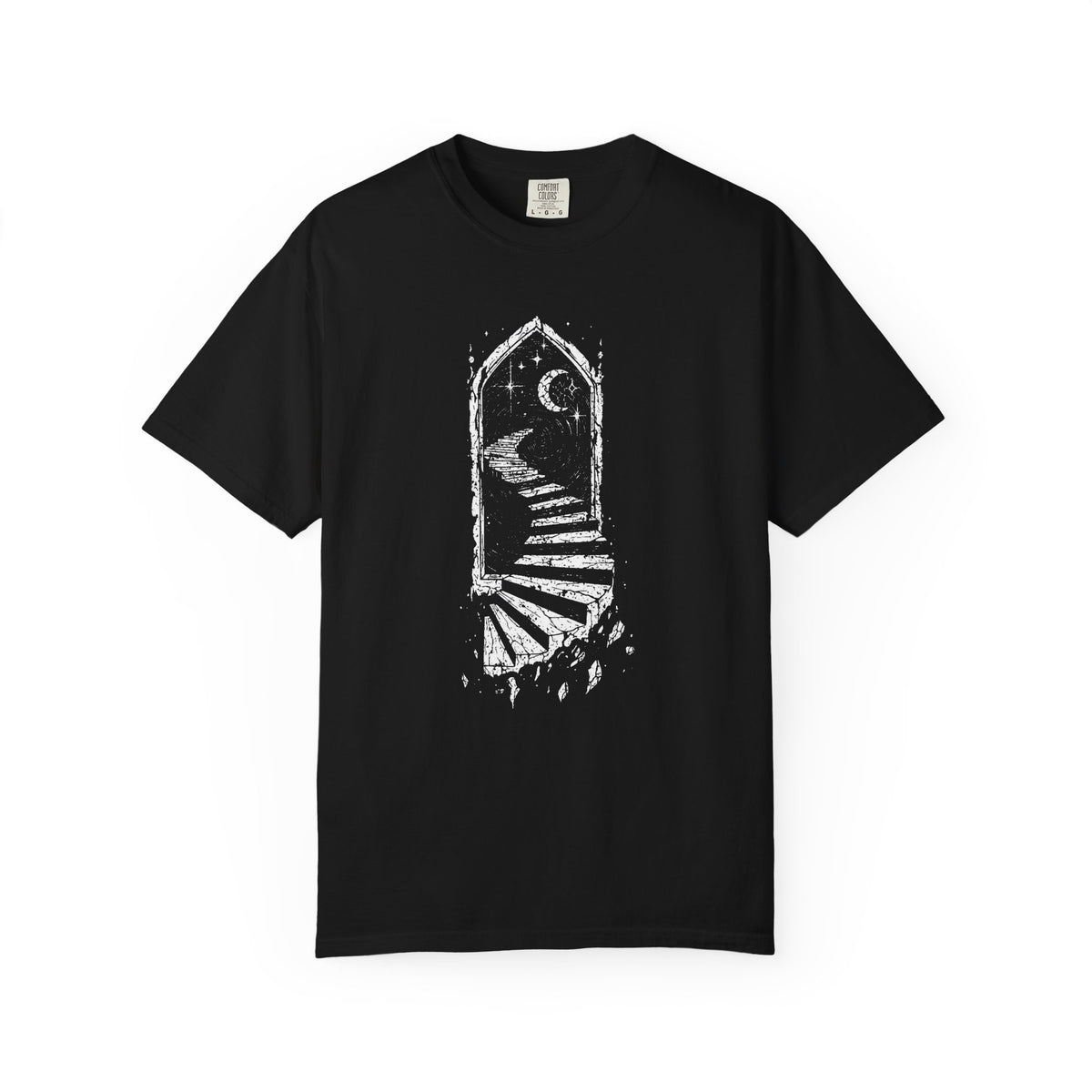 Dark Fantasy Stone Portal Graphic T-Shirt