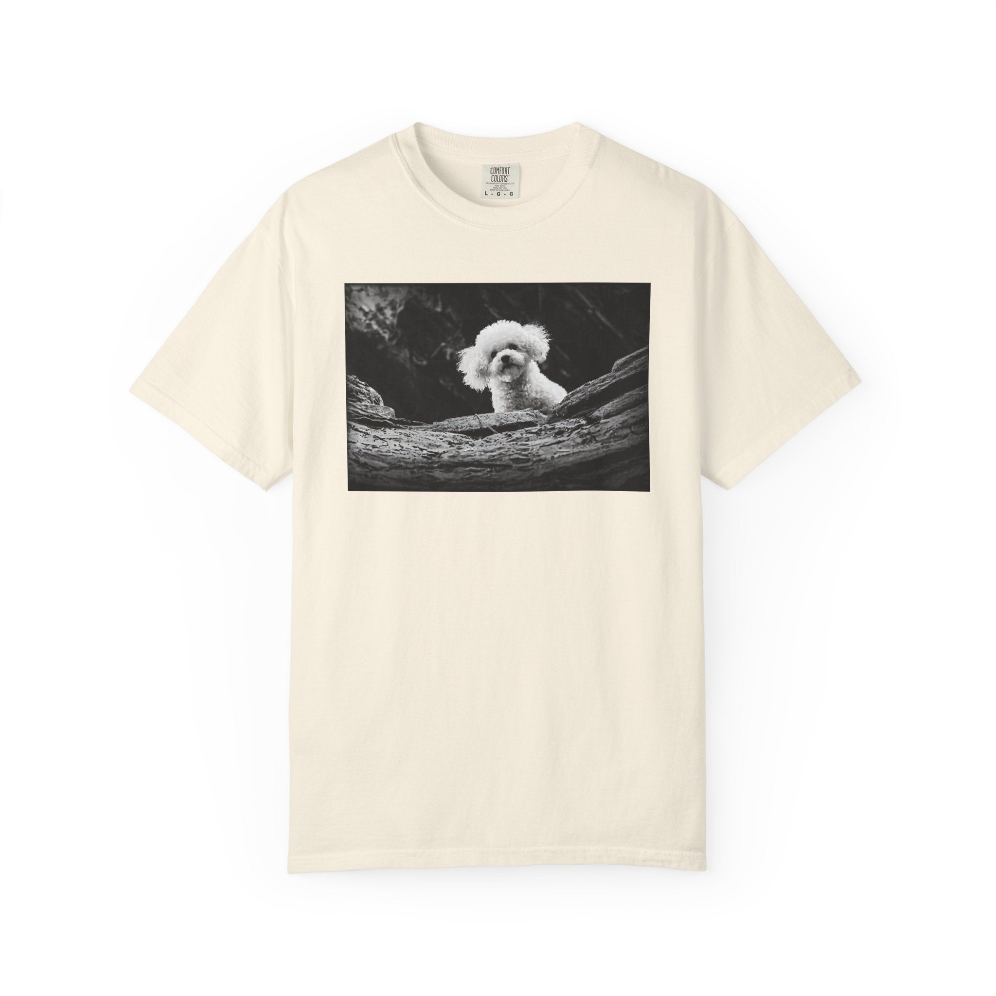 Precious the Poodle, B&W Photo Graphic T-Shirt