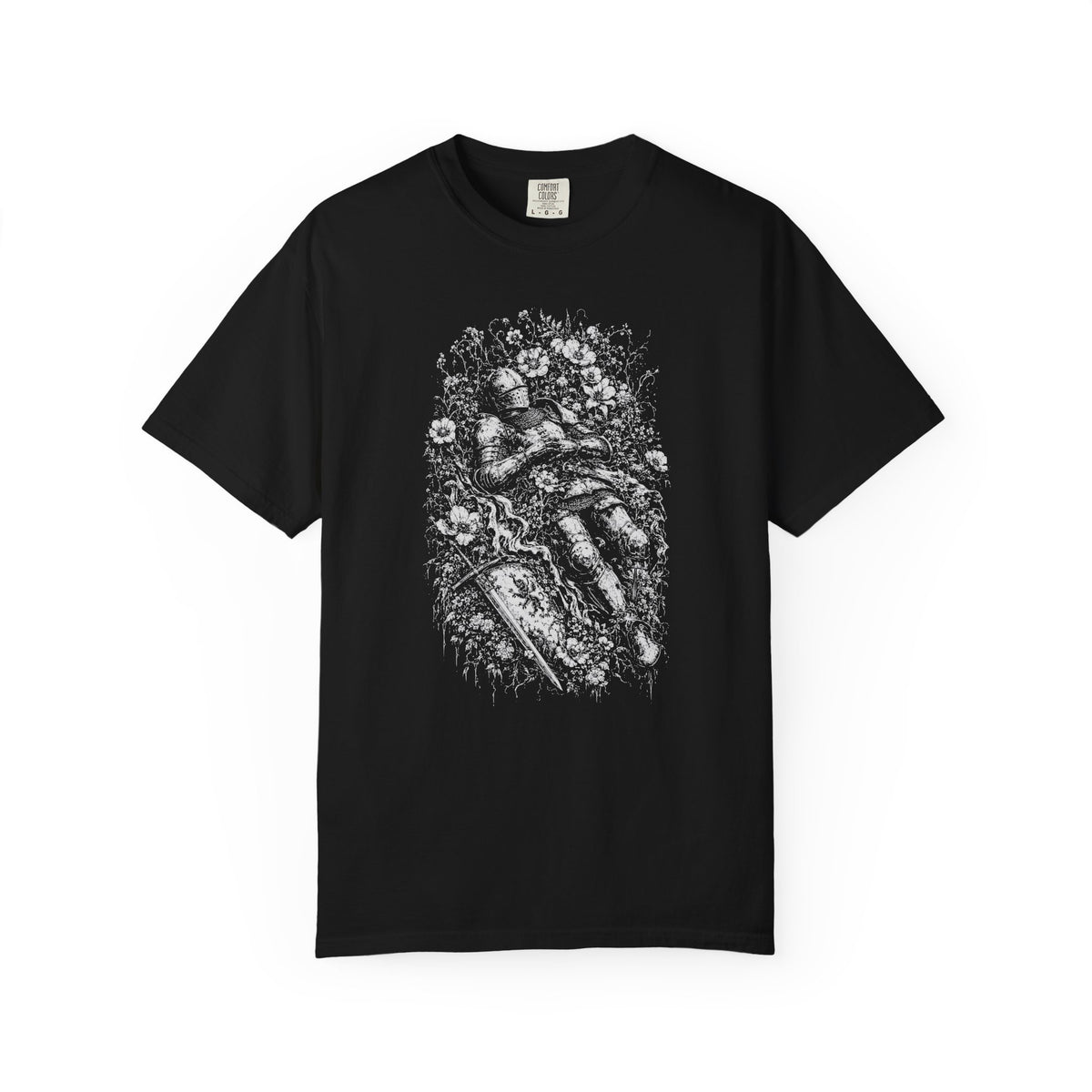 Fallen Knight Wild Flowers Graphic T-Shirt