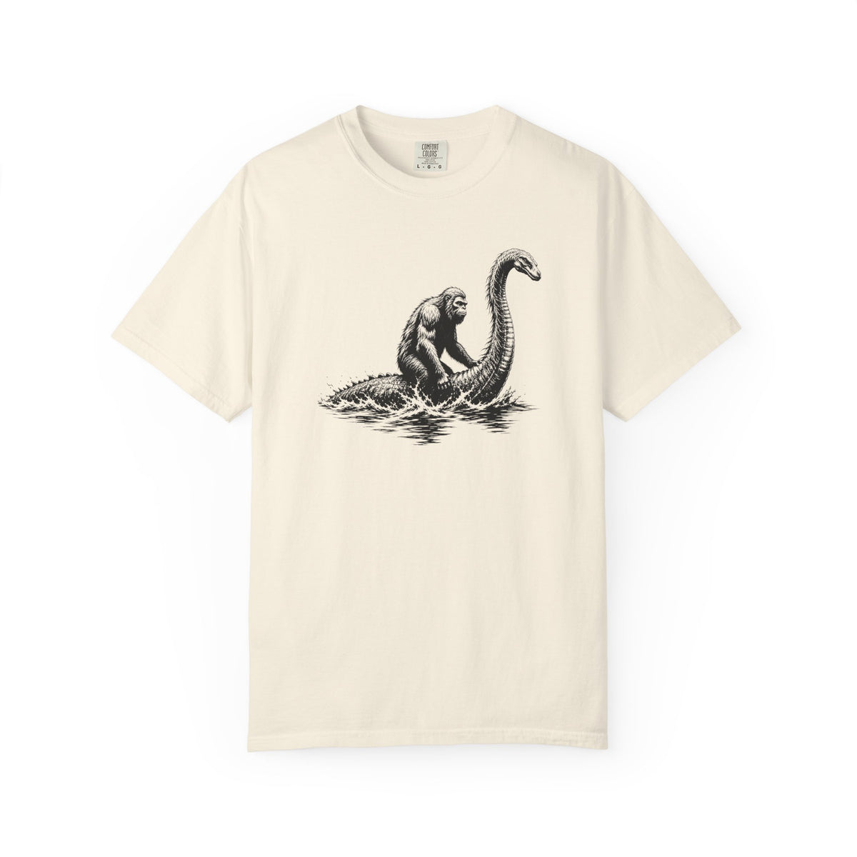 Sasquatch Riding Nessy Graphic T-Shirt