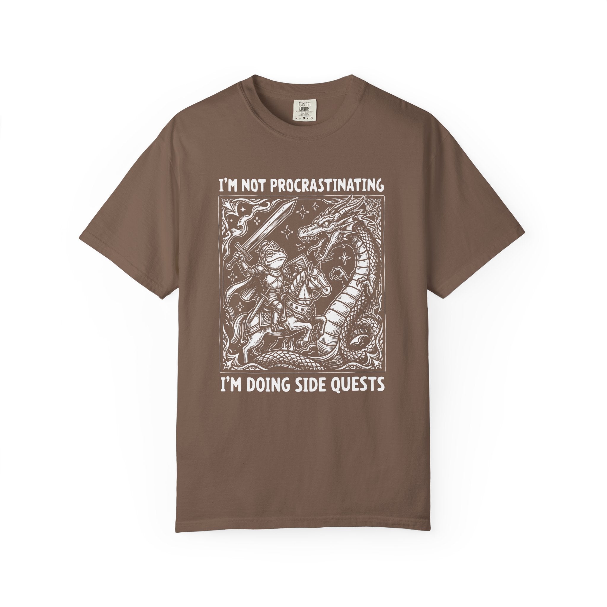 Procrastinating Doing Side Quests Graphic T-Shirt