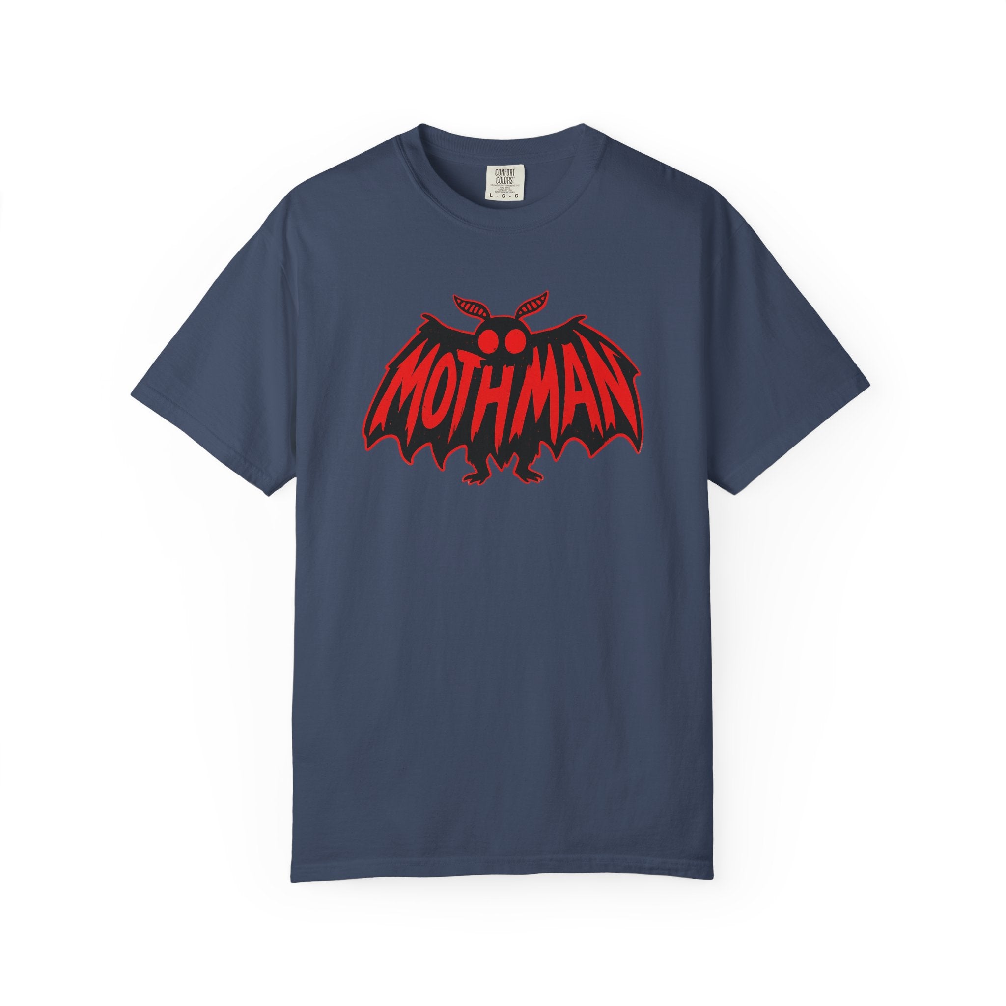 Mothman Red Bat Logo Graphic T-Shirt