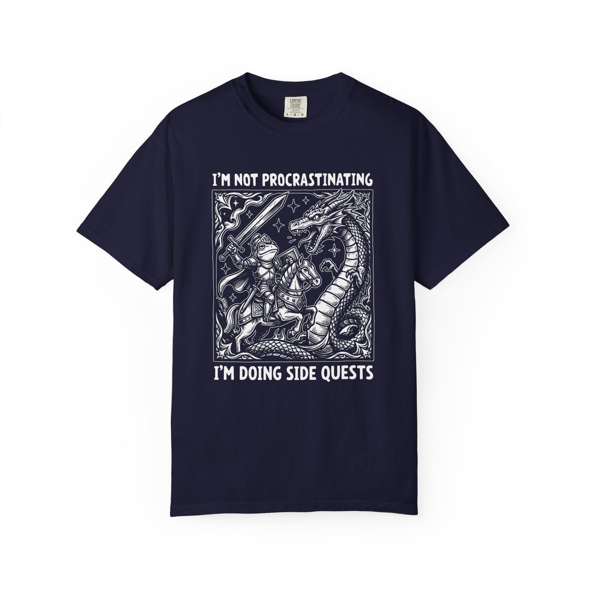 Procrastinating Doing Side Quests Graphic T-Shirt