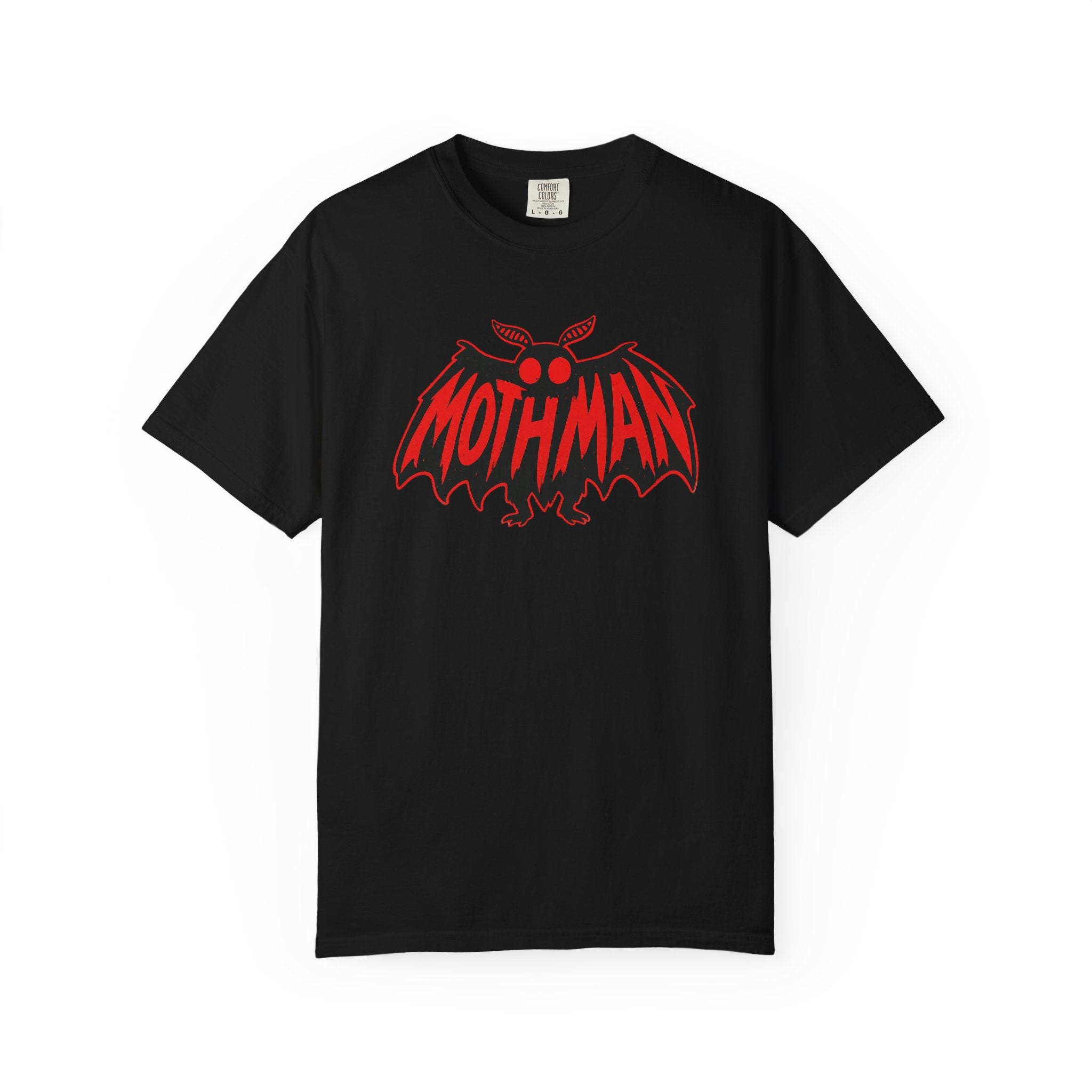 Mothman Red Bat Logo Graphic T-Shirt