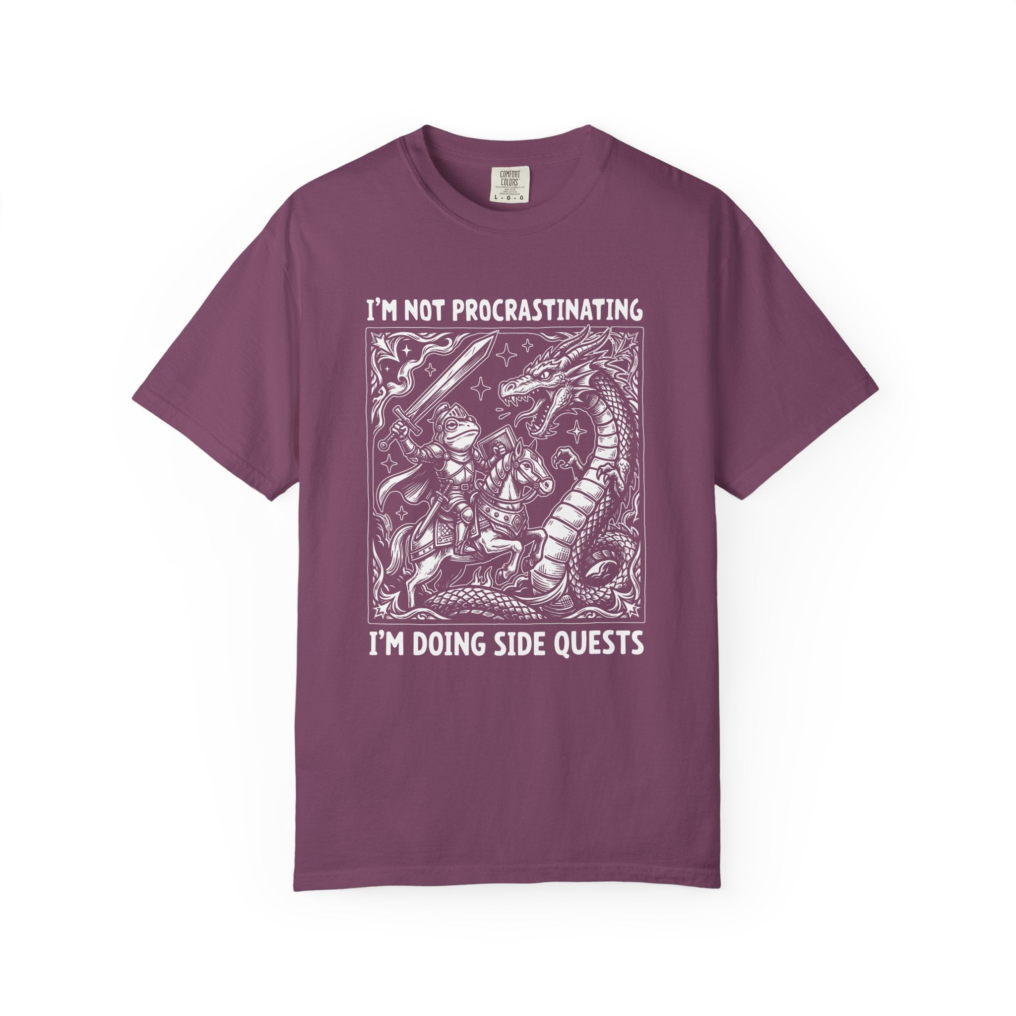 Procrastinating Doing Side Quests Graphic T-Shirt
