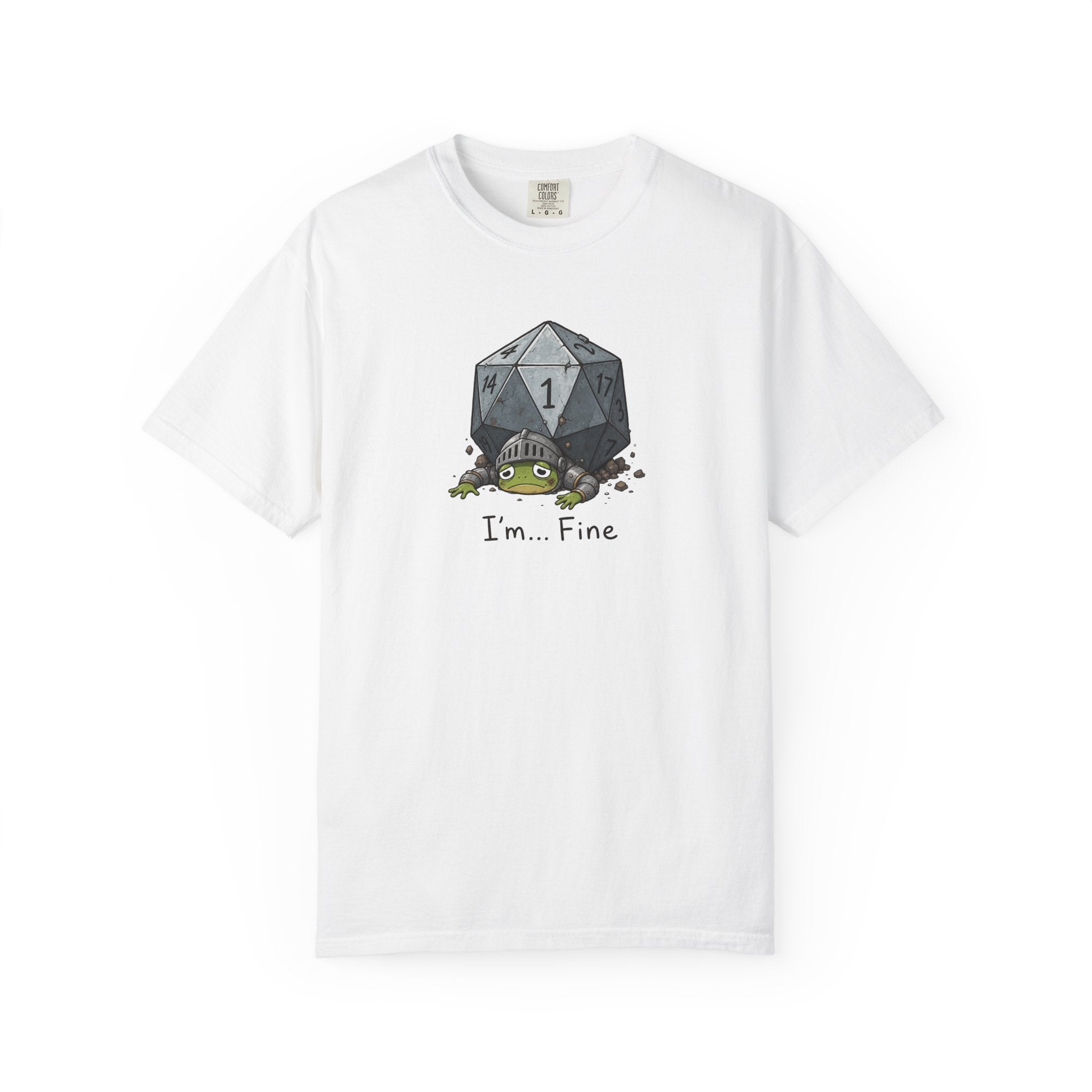 I'm Fine Nat 1 D20 Graphic T-Shirt