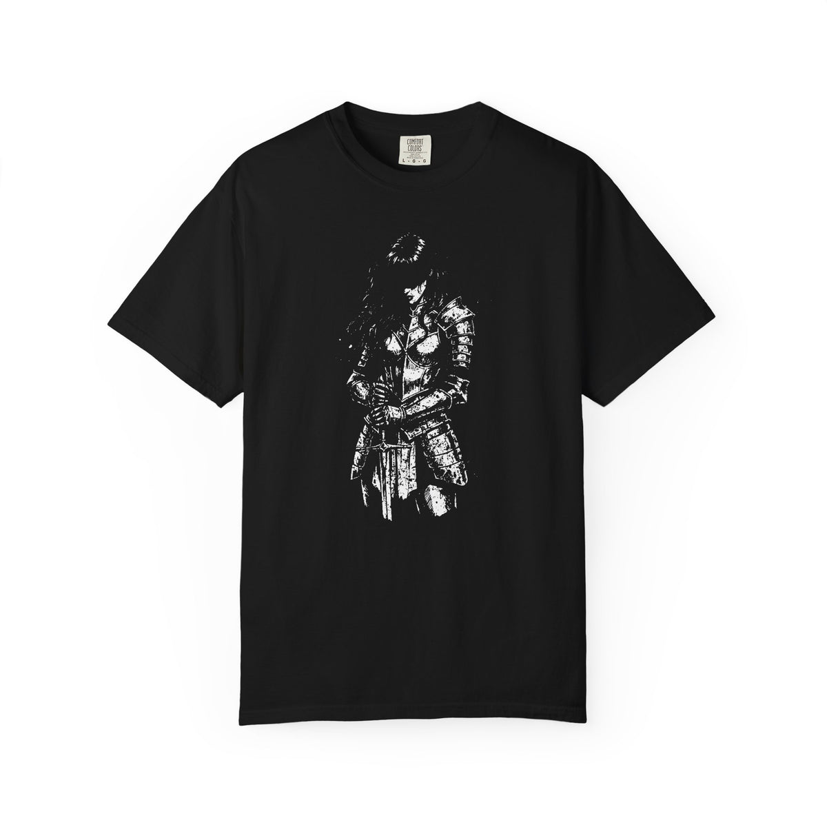 Woman Knight Dark Fantasy Graphic T-Shirt