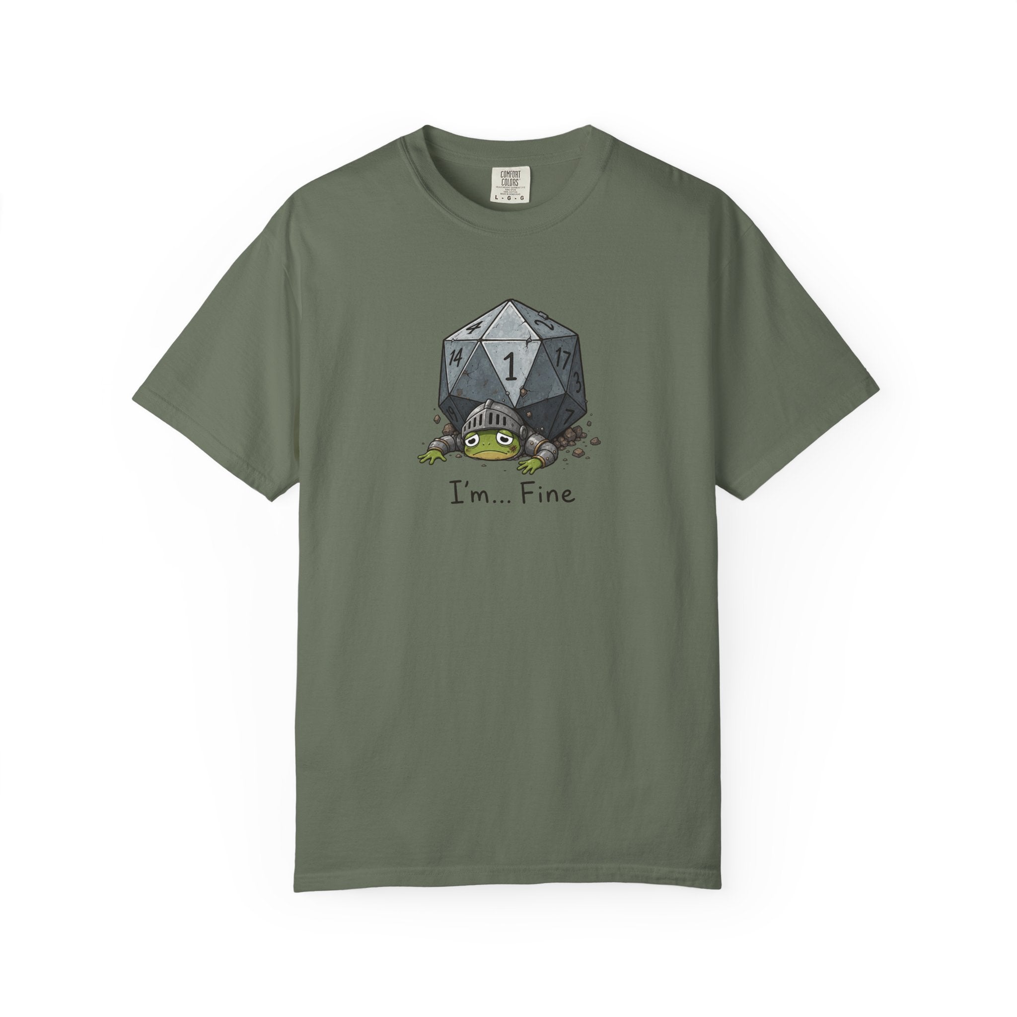 I'm Fine Nat 1 D20 Graphic T-Shirt