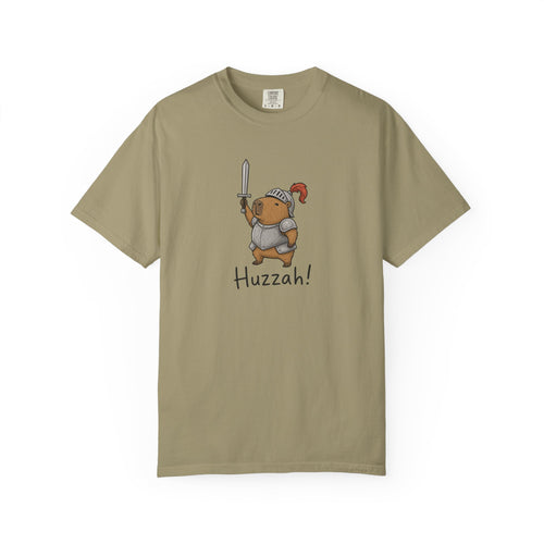 Capybara Knight Huzzah! Graphic T-shirt