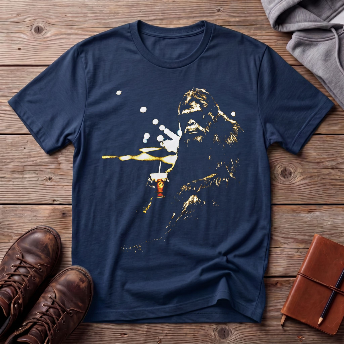 Sasquatch Iced Coffee Graphic T-Shirt