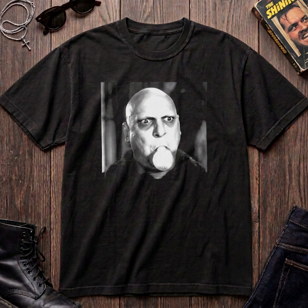 Uncle Fester Lightbulk Graphic T-Shirt
